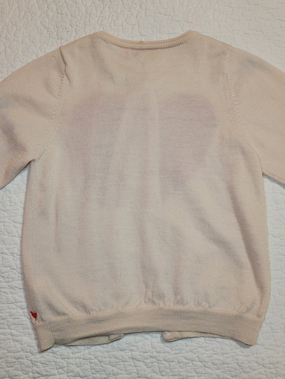Pink Chicken Hannah Merino Wool Cardigan Sweater Heart Sz 8 - Picture 8 of 11